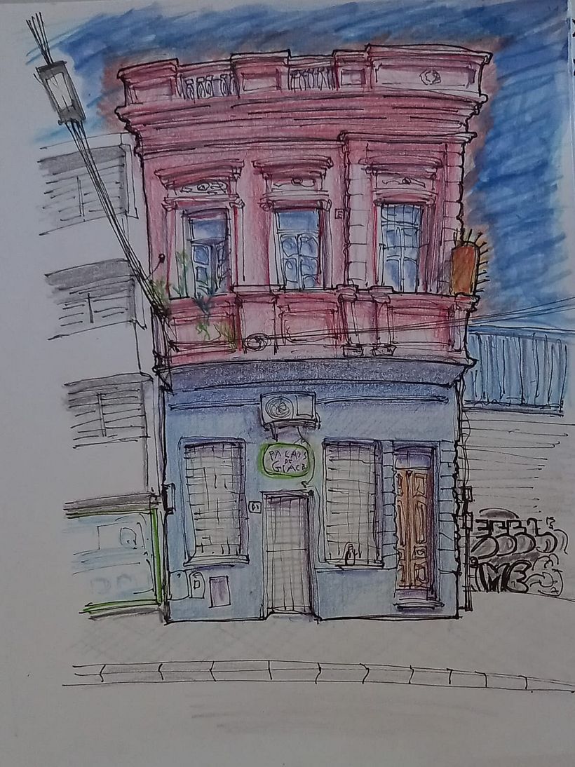 Mi proyecto del curso: Dibujo arquitectónico expresivo con marcadores de colores 7