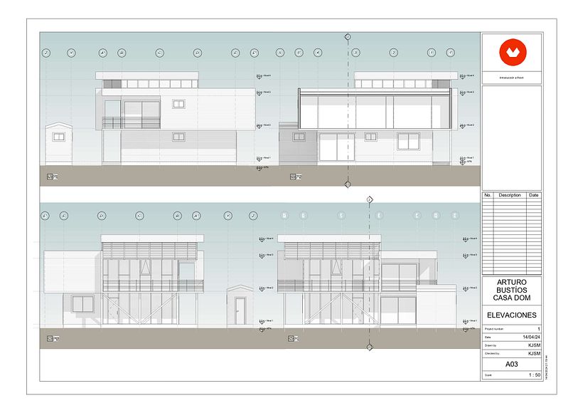 Mi proyecto del curso: Diseño y modelado arquitectónico 3D con Revit 4