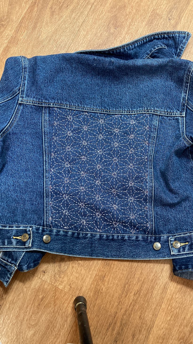 Upcycled denim jacket  2