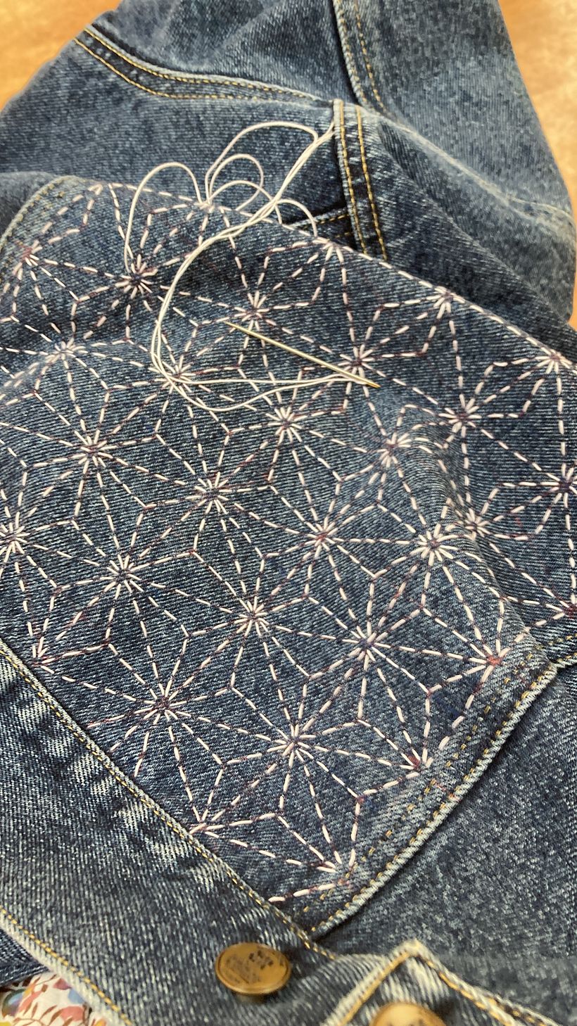 Upcycled denim jacket  3