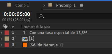 Paso 2 - ingresar a la precomposición y desde ahí abrir el media encoder. Seguir los procesos de exportación normal.