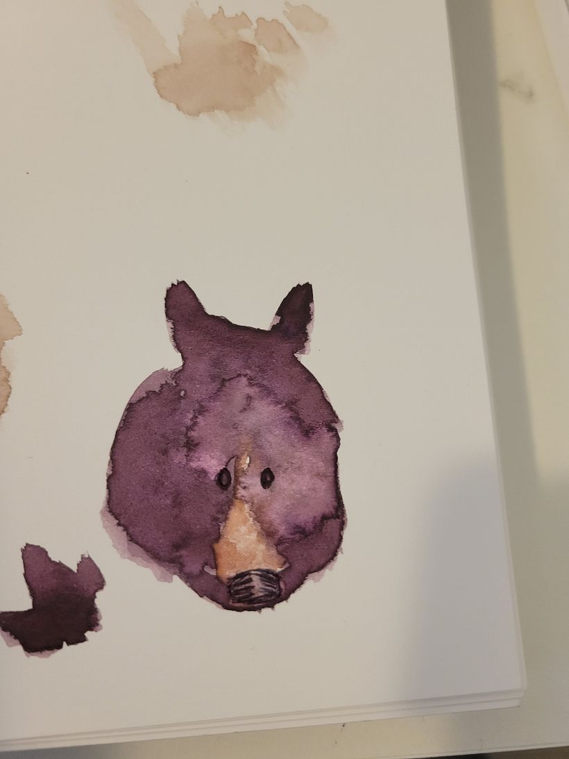 Mama Bear in Watercolor