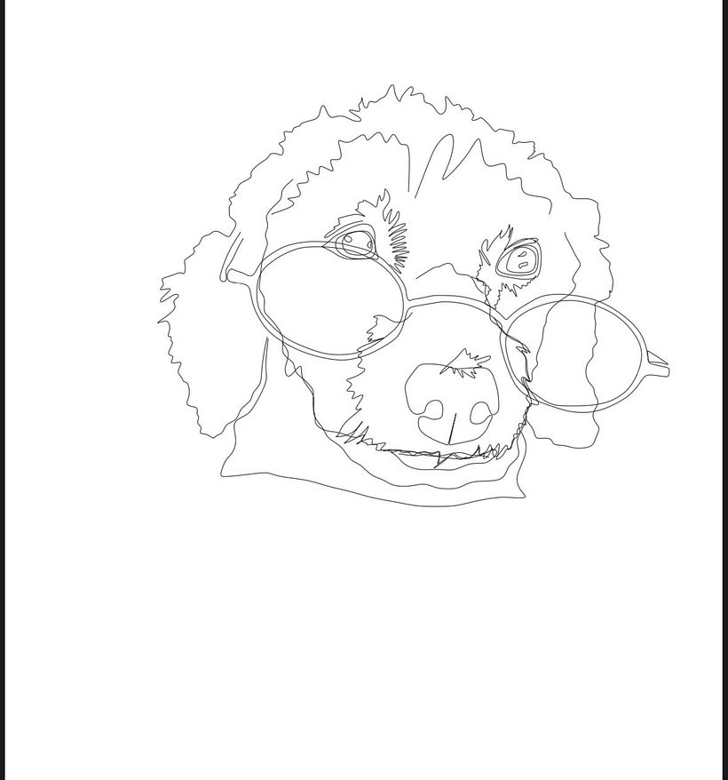 Meu projeto do curso: Retratos bordados de pet: pintura com linha 4