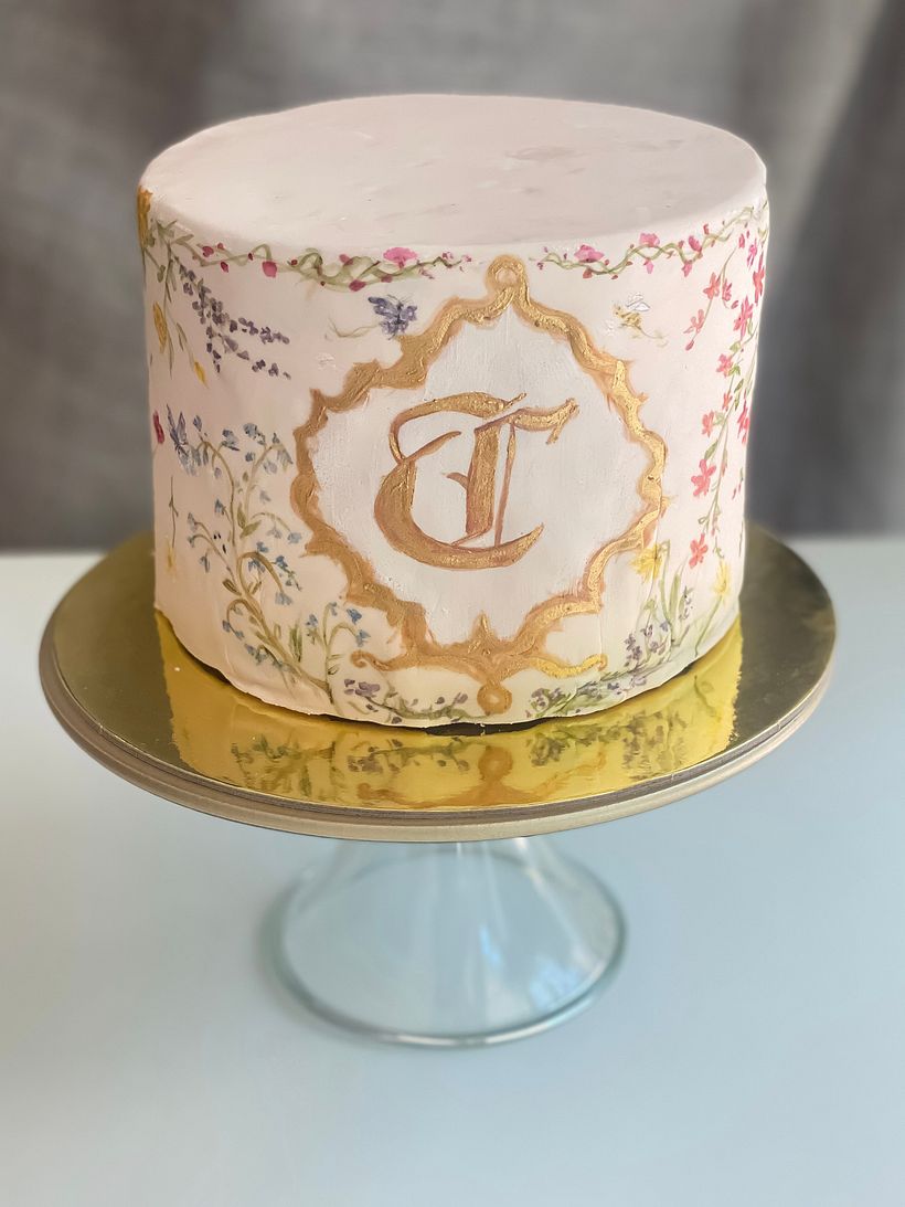 My project for course:  Cake Painting Techniques for Creating Edible Art 1