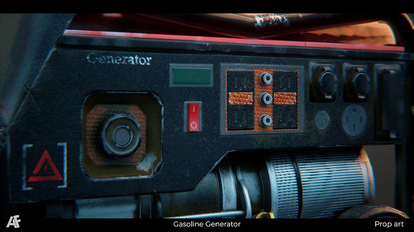 3D Prop art Gasoline Generator 3