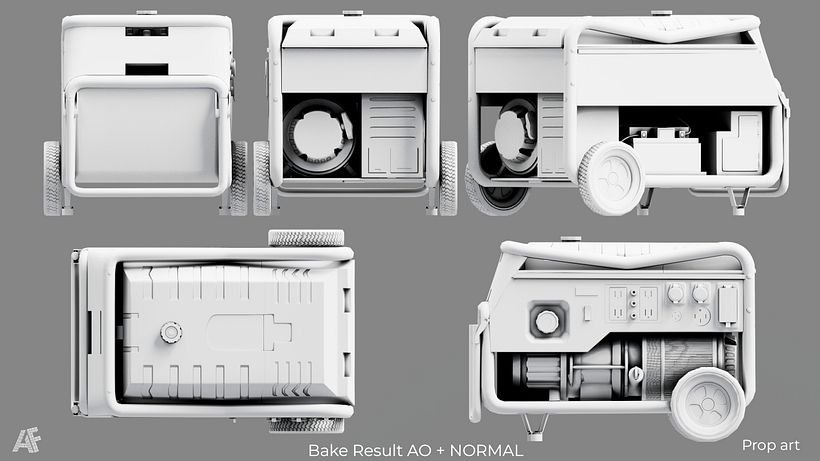3D Prop art Gasoline Generator 8