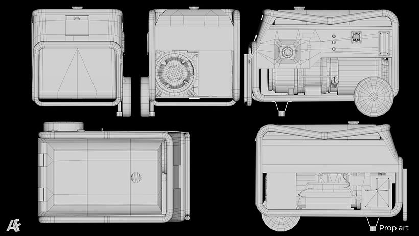 3D Prop art Gasoline Generator 11