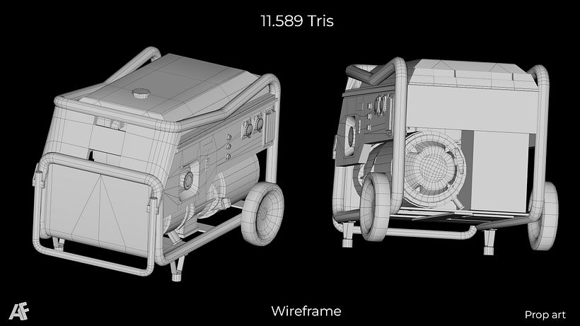 3D Prop art Gasoline Generator 12