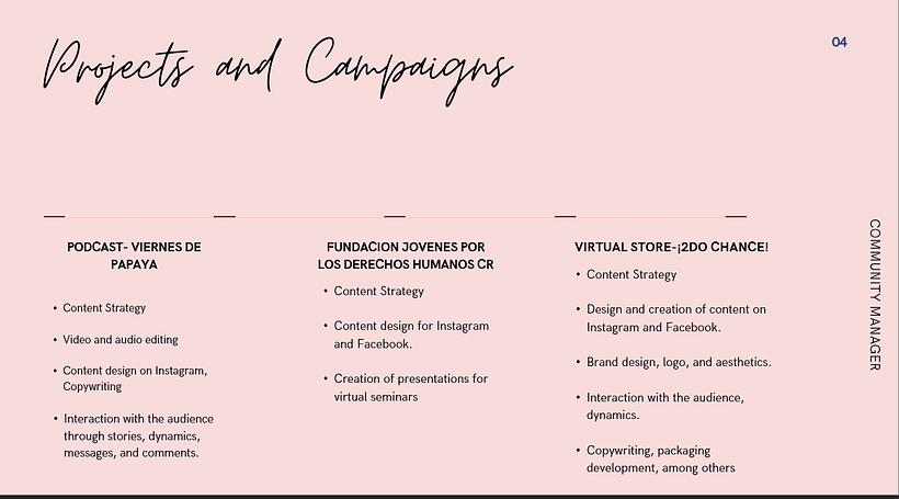 Community Management Portfolio 3