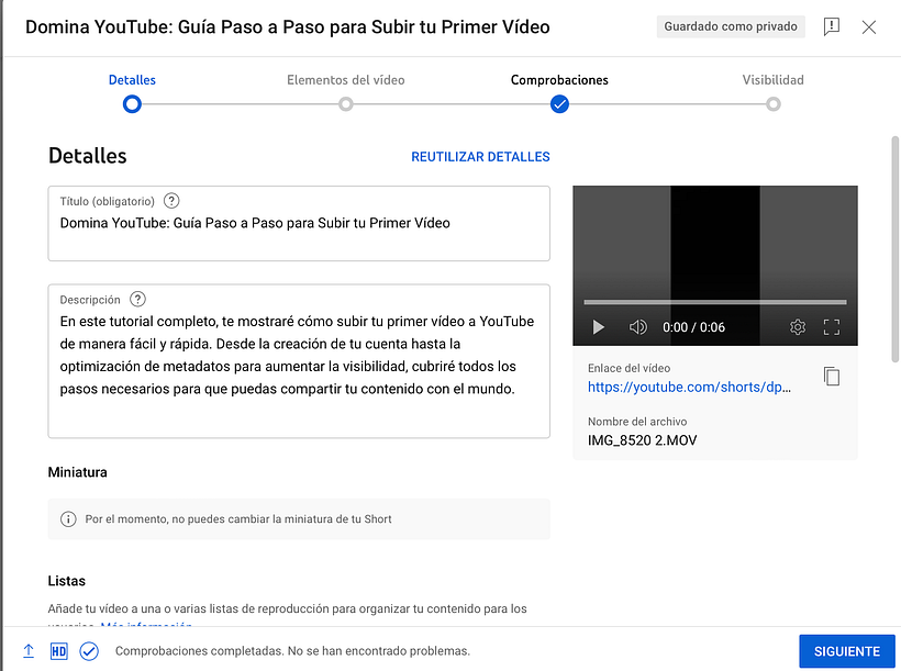 Cómo subir un vídeo en YouTube 9