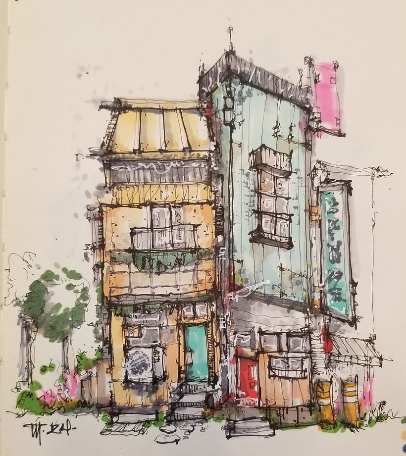 My project for course: Expressive Architectural Sketching with Colored Markers 2
