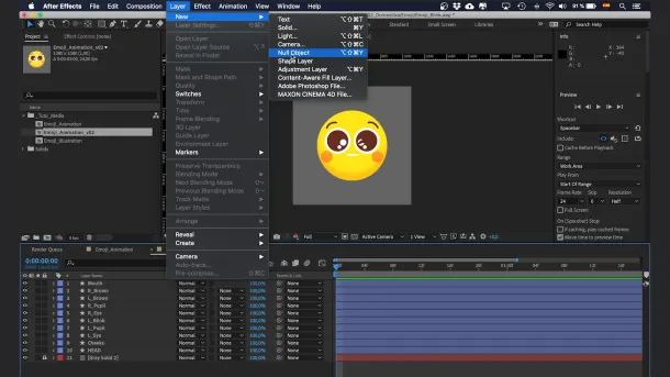 Creating a controller for the face is the initial step.