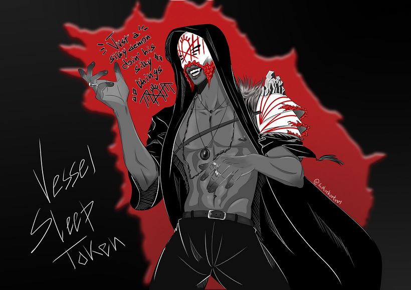 Vessel from Sleep Token band fan art
