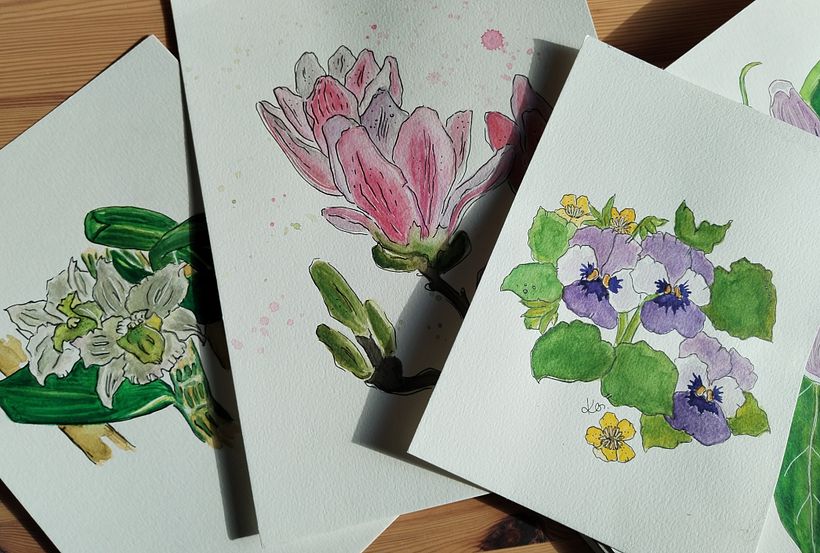 My project for course: Botanical Sketchbooking: A Meditative Approach 3