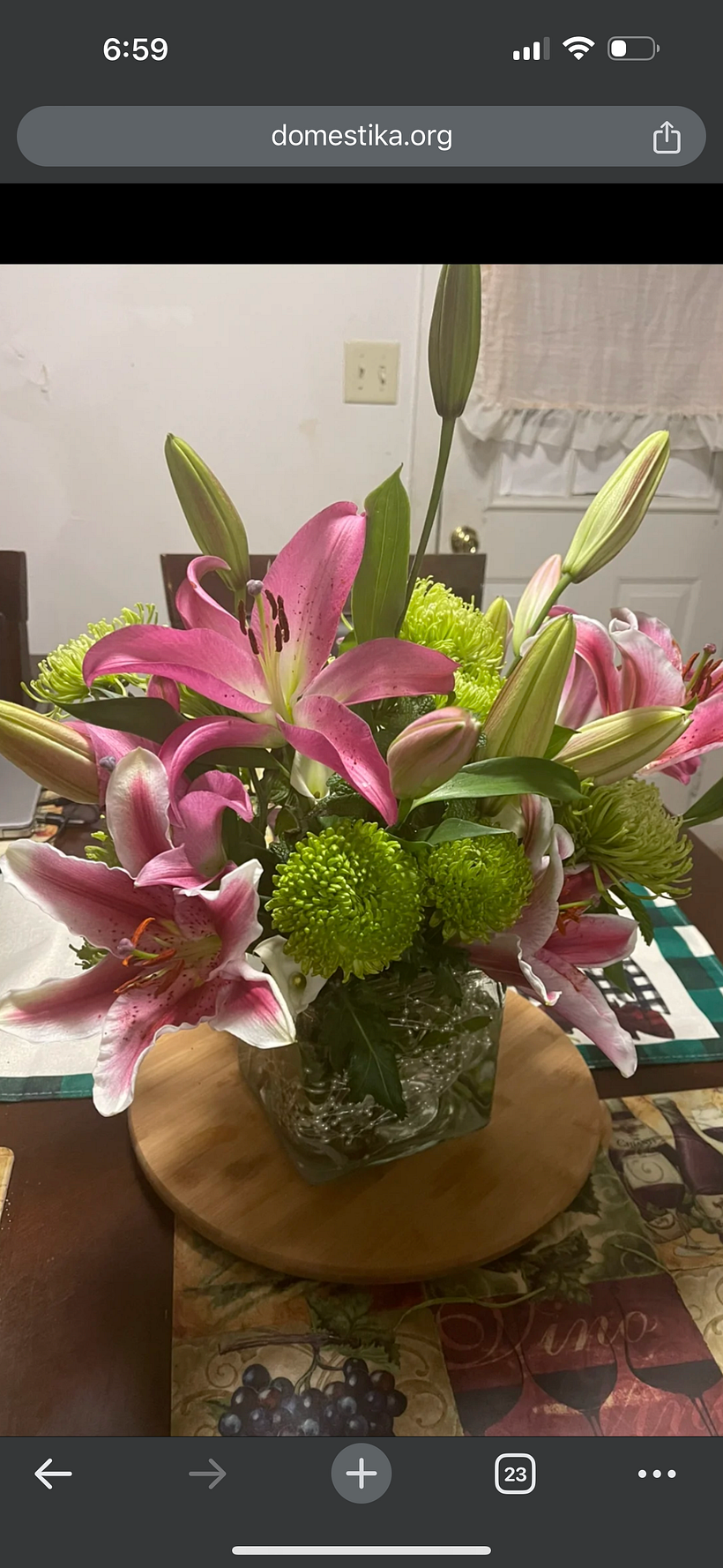 My project for course: Table Styling with Flowers 1