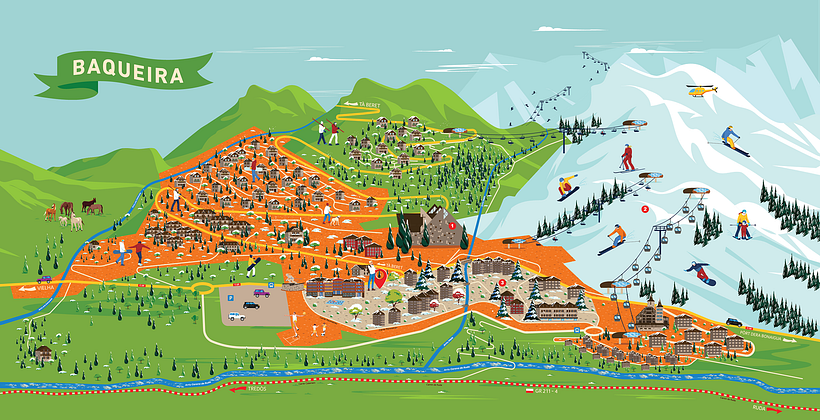 MAPAS ILUSTRADOS DE LA VAL D'ARAN 4