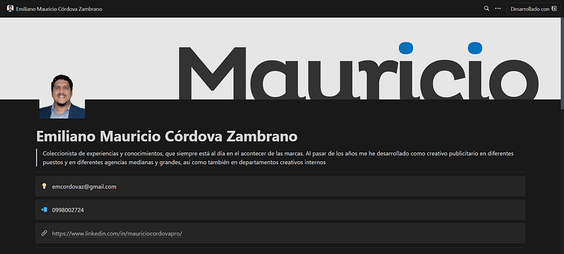 Mi proyecto del curso: Introducción a Notion para proyectos creativos 3