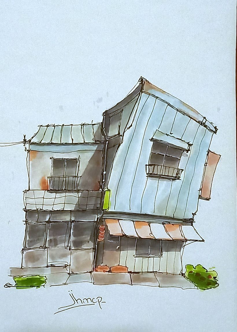 My project for course: Expressive Architectural Sketching with Colored Markers 1