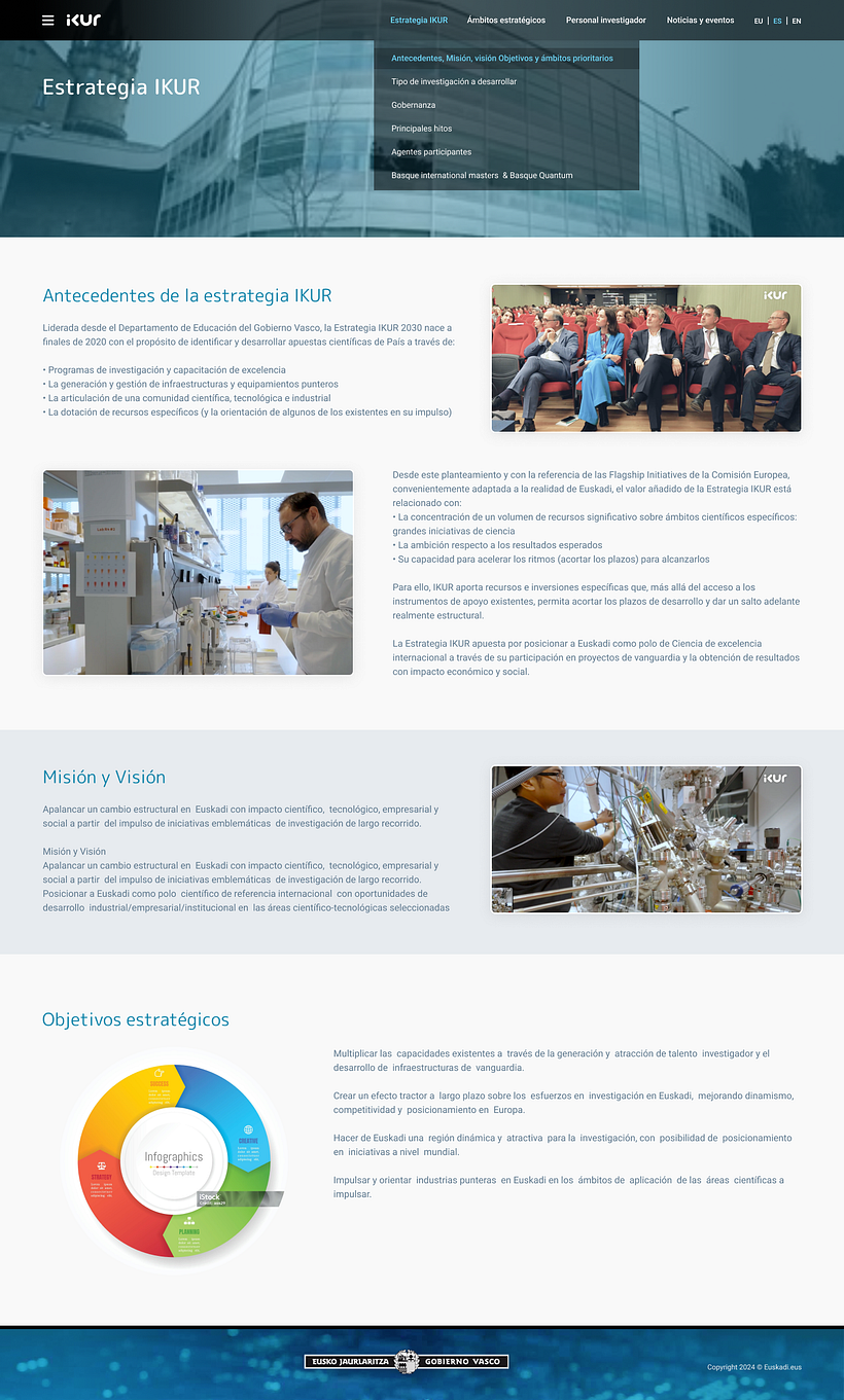 Portal IKUR de Ciencia y Tecnología en Euskadi. 4