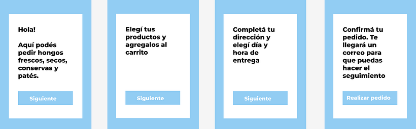 Frames del onboarding