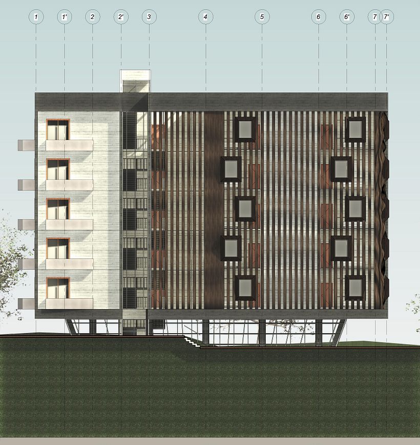 Mi proyecto del curso: Modelado de edificios paramétricos con Revit 10