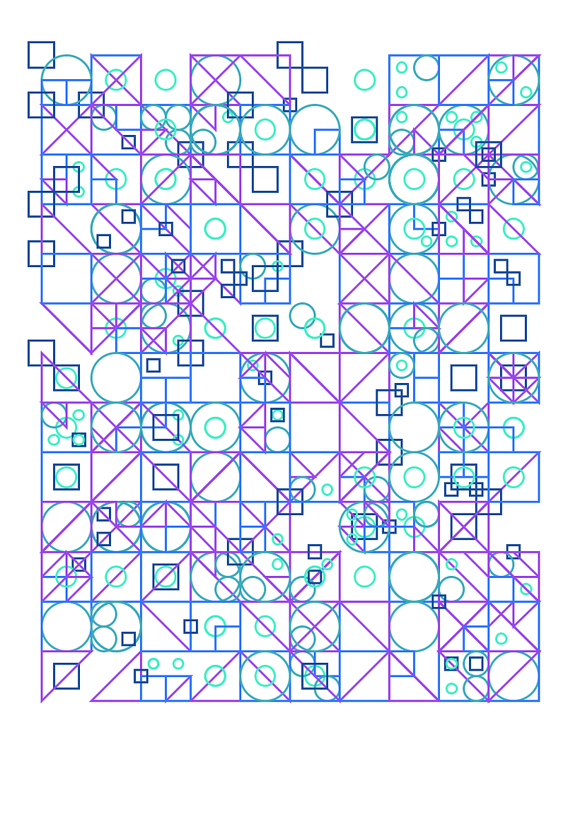 Slightly changing the triangles and number of grid repeats so everything becomes less hectic