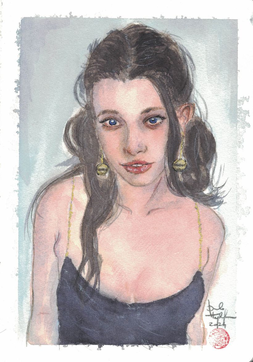 My project for course: Watercolor Portrait Sketchbook 2