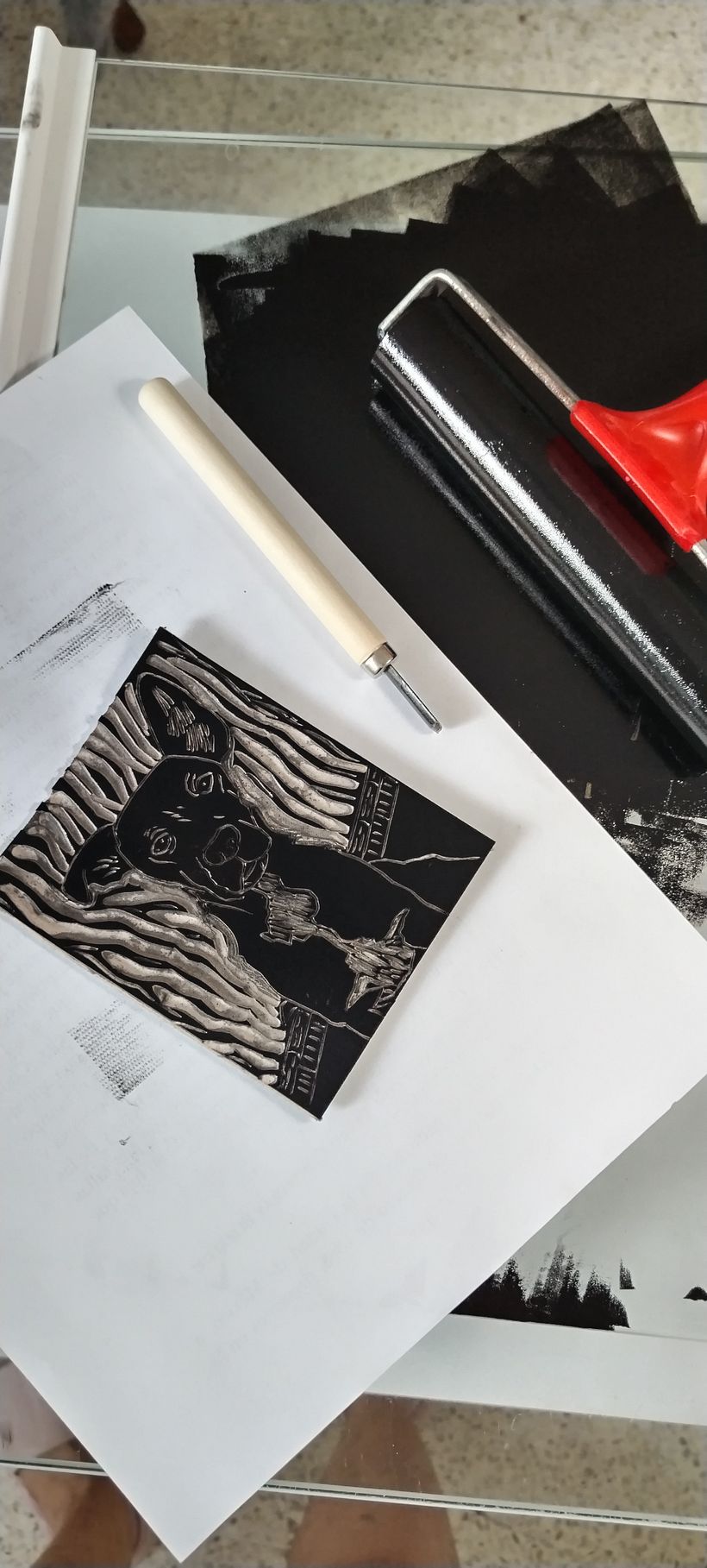 Mi proyecto del curso: Grabado contemporáneo en linóleo 2