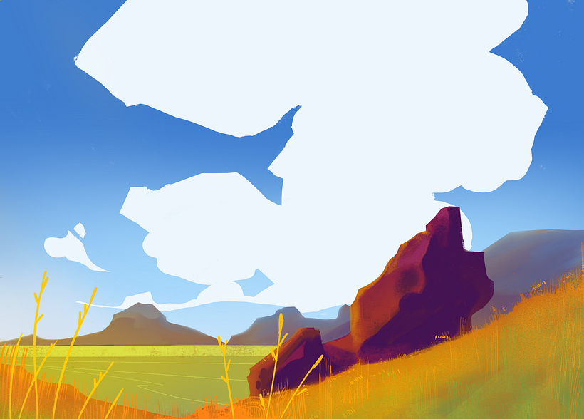 how to paint a landscape