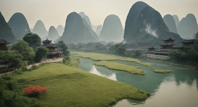 Painting a landscape