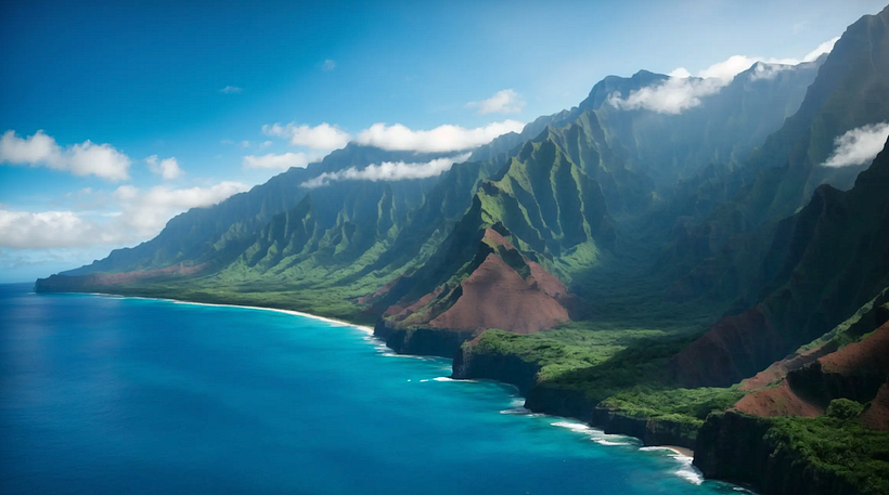 beautiful landscape painted digitally