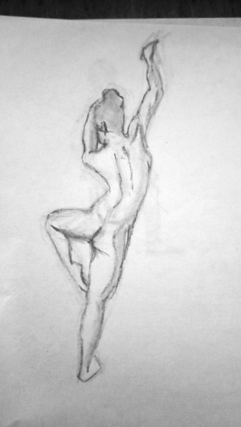 dibujo gestual, siguiendo instrucciones del profesor