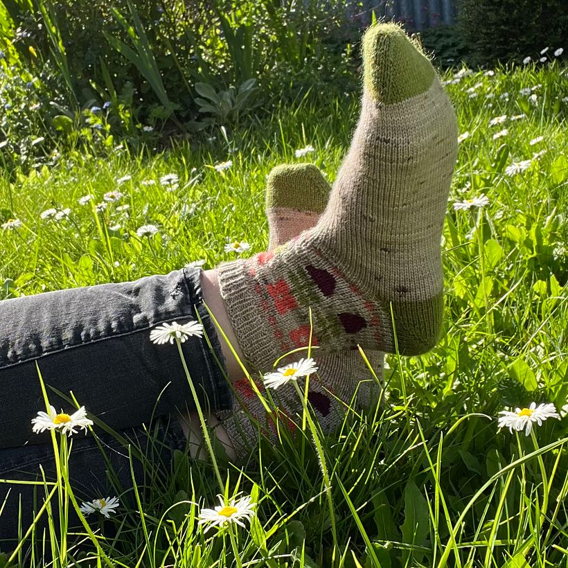 Mijn project voor de cursus: Introductie tot het breien van kleurrijke sokken 3