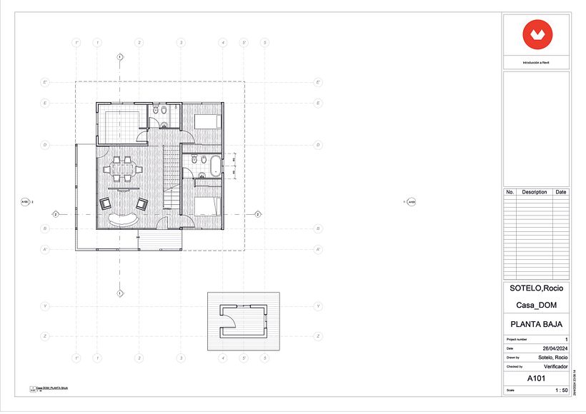 Mi proyecto del curso: Diseño y modelado arquitectónico 3D con Revit 2