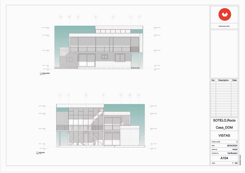 Mi proyecto del curso: Diseño y modelado arquitectónico 3D con Revit 3
