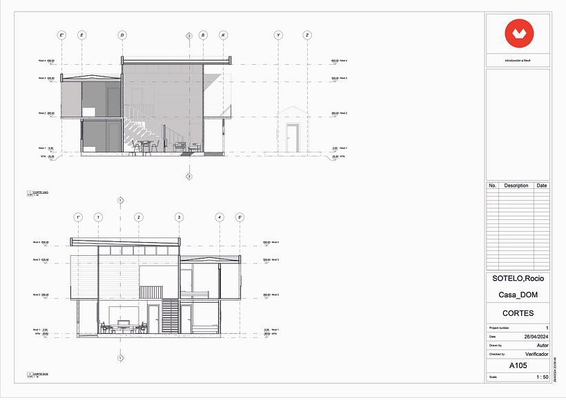 Mi proyecto del curso: Diseño y modelado arquitectónico 3D con Revit 5