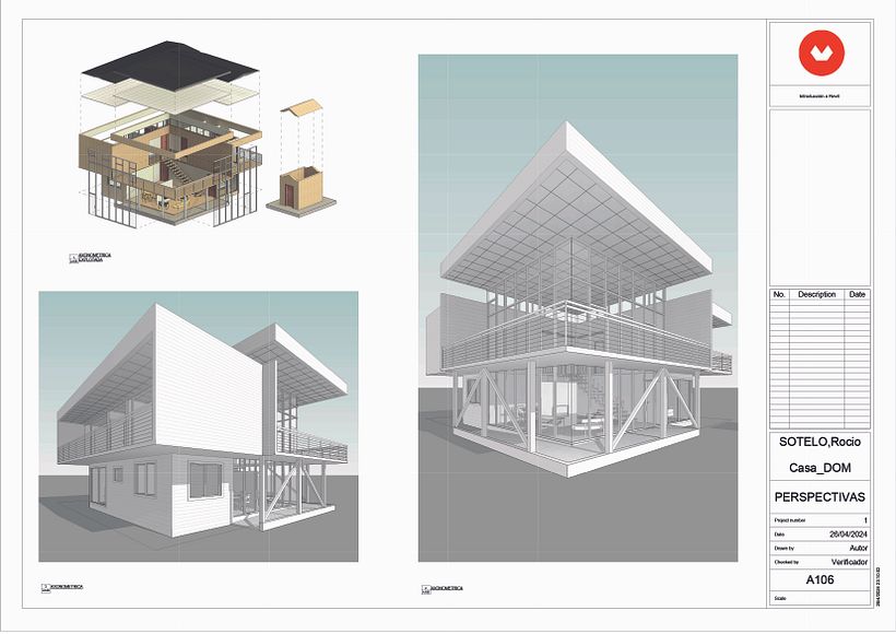 Mi proyecto del curso: Diseño y modelado arquitectónico 3D con Revit 7