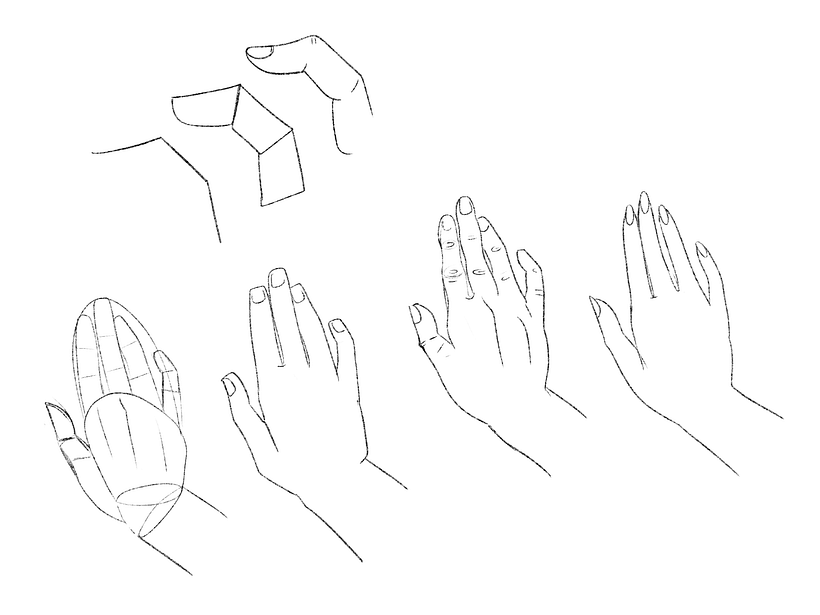 how to draw hands tutorial