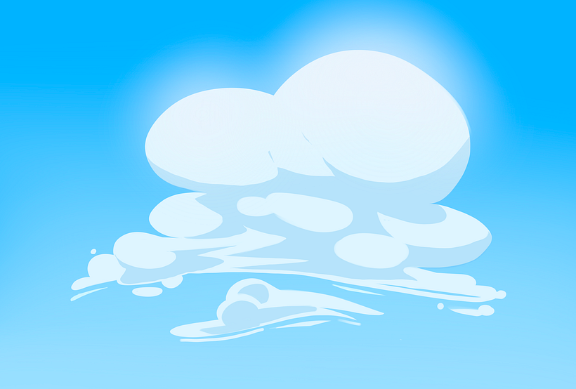 how to draw clouds