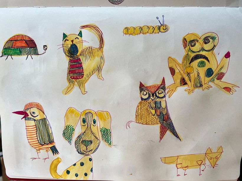 My project for course: Drawing Techniques to Lose Fear of the Blank Page  2