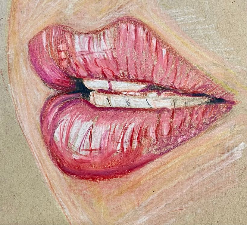 Exercise for mouth/lips with texture