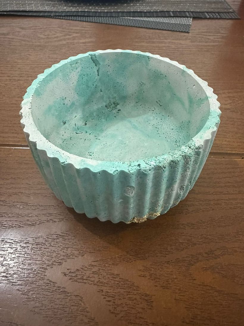 Mi proyecto del curso: Técnicas decorativas con concreto y moldes 4