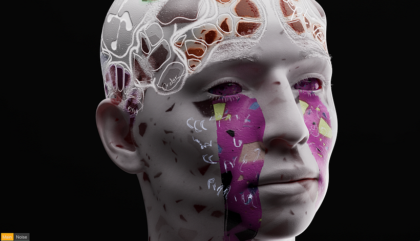 My project for course: Abstract Portrait Animation with Cinema 4D 4