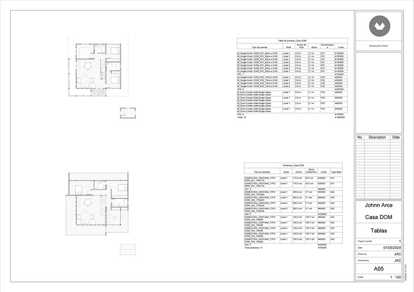 Mi proyecto del curso: Diseño y modelado arquitectónico 3D con Revit 5
