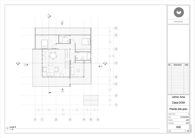 Mi proyecto del curso: Diseño y modelado arquitectónico 3D con Revit 2