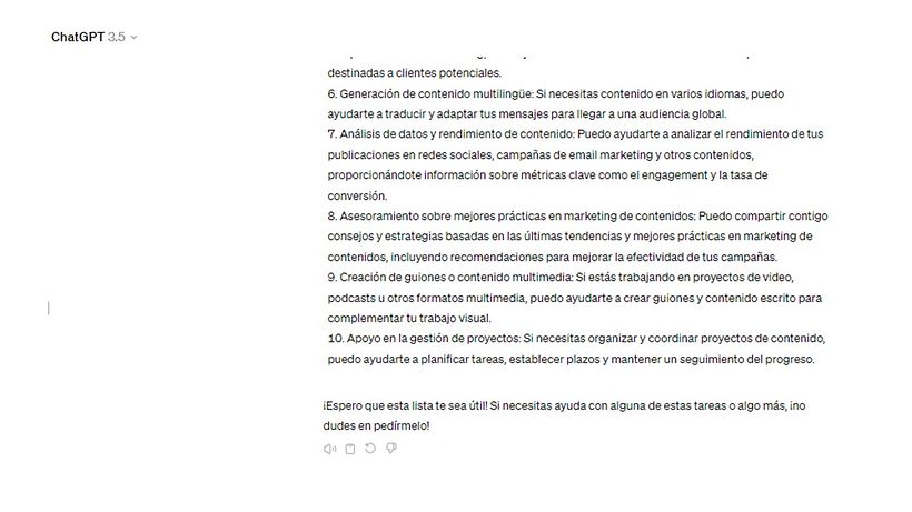 MI PROYECTO: Usar Chat GPT para trabajar 3