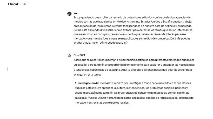 MI PROYECTO: Usar Chat GPT para trabajar 4