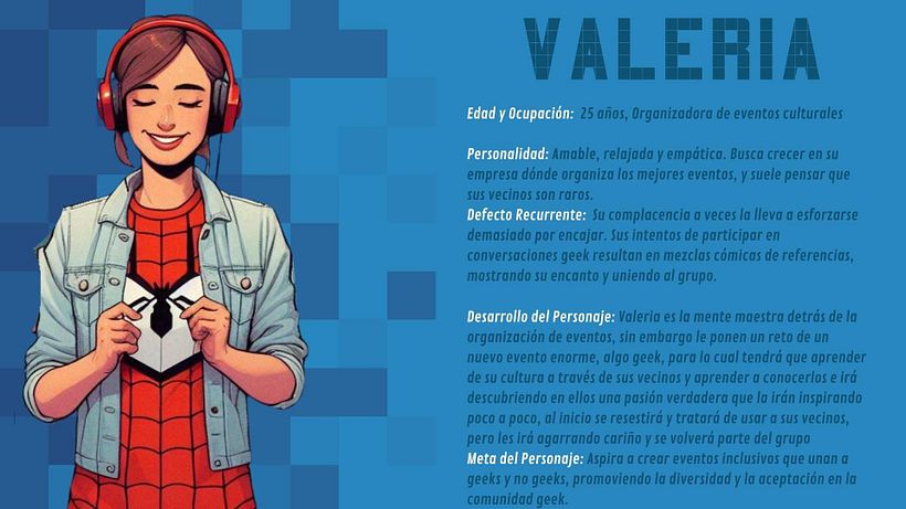 Perfil de uno de los personajes 