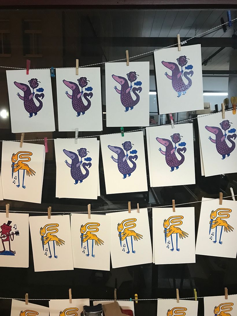 Drying prints