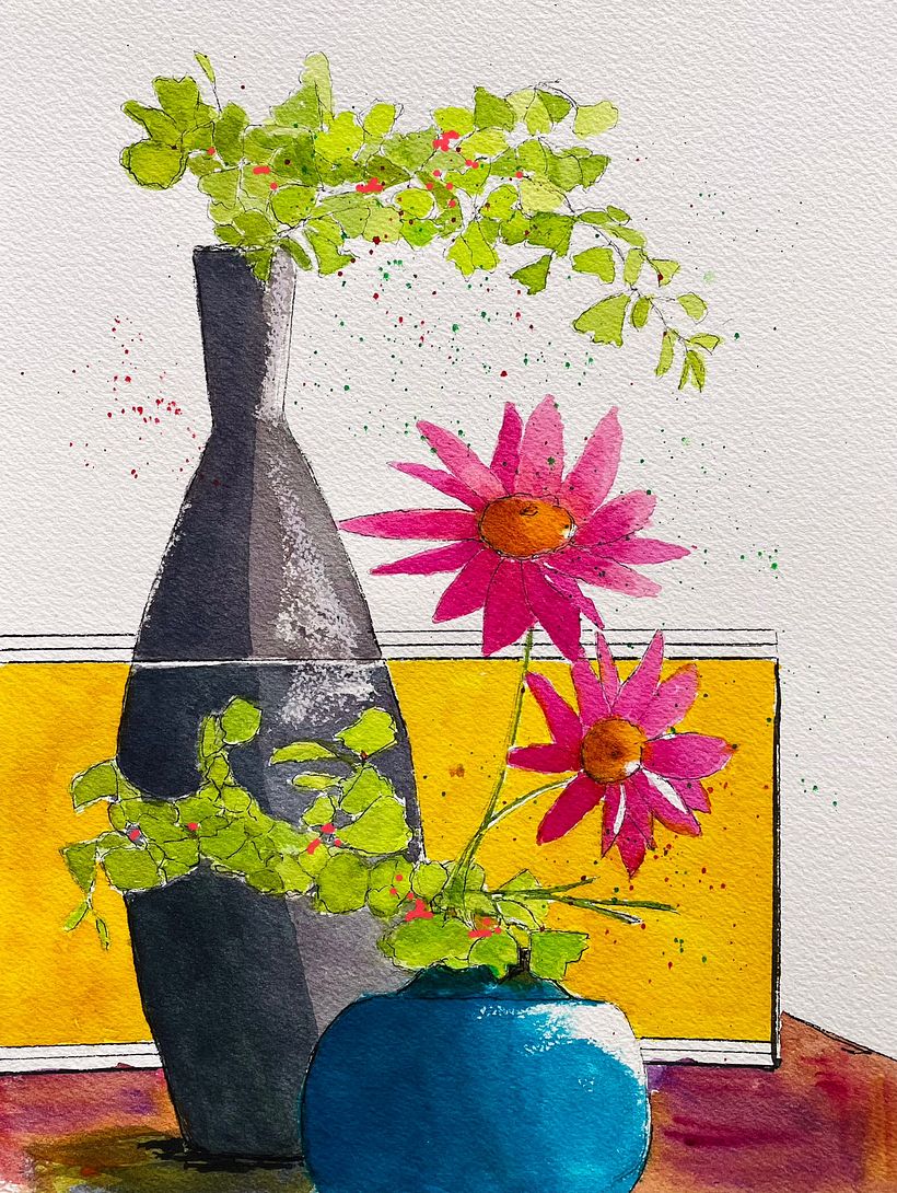 My project for course: Contemporary Botanical Illustration with Ink 1
